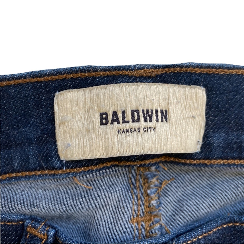 BALDWIN Kansas City Karlie High Rise Cropped Skinny Jeans in Dark Blue - Picture 10 of 13